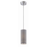 Silver Laser 1 Light Pendant