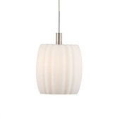 Allison Mini Pendant Shade in White Opal