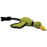 Mini Flying Duck Dog Toy in Green