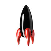 Rocket in Black and Red
