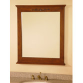 30" Bathroom Vanity Mirror in Royal Brown