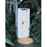 Free Standing Plastic Shower Cabinet in White