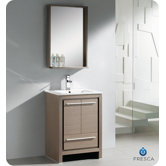 Allier 24" Modern Bathroom Vanity with Mirror