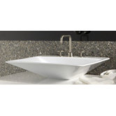 Epic Thin Above Counter Basin in White
