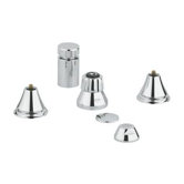 Geneva Vertical Spray Widespread Bidet Faucet Less Handles