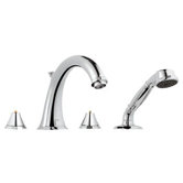 Kensington Double Handle Deck Mount Roman Tub Faucet