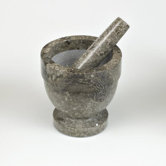 Marron Marble Pestle and Mortar in Natural