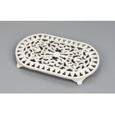 Large Oval Trivet in Champagne