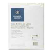 Index Dividers, 3HP, 5-Tab, White