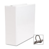 D-Ring Binder, w/ Pockets, 3" Capacity, White