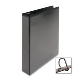 D-Ring View Binder, 1-1/2" Capacity, 11x8-1/2", Black
