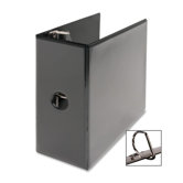 D-Ring View Binder, 5" Capacity, 11x8-1/2", Black
