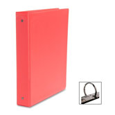 Round Ring Binder, w/ Pockets, 1-1/2", Red