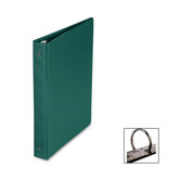 Round Ring Binder, 1" Capacity, 11"x8-1/2", Green