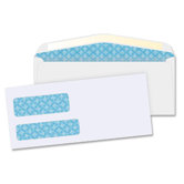 Double Window Envelopes,No. 9,3-7/8"x8-7/8",500 per Box,White