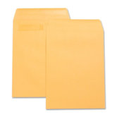 Catalog Envelopes,w/Adhesive Strip,Plain,9"x12",100 per Box,Kraft