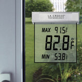 Outdoor Window Thermometer - Clear