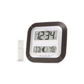 Atomic Digital Wall Clock with Moon Phase  & Indoor/Outdoor Temperature