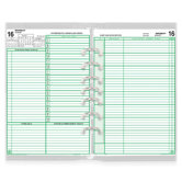 Calendar Refill, Jan-Dec, 2PPD, Portable, 3-3/4"x6-3/4", 2013