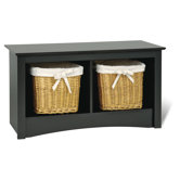 Sonoma Wood Storage Bedroom Bench