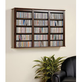 Triple Media Multimedia Wall Mounted Storage Rack