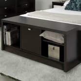 Series 9 Wood Bedroom Cubbie Storage Bench