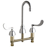 Concealed Double Handle Widespread Kitchen Faucet