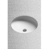 Curve Round Undercounter Bathroom Sink in Cotton