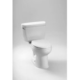 Eco Drake Two Piece Toilet with Right Hand Trip Lever in Cotton