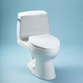 Ultramax Elongated Low Consumption Toilet with SanaGloss in Cotton