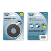 Magnetic Tape,Super-Strength,1-Side Adhesive,1"x10',Black