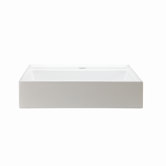 Classically Redefined Square Vessel Sink in White