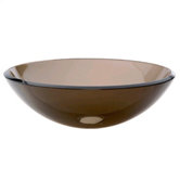 Translucence Transparent Glass Vessel Sink