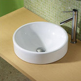 Classically Redefined 17.5" Round Ceramic Vessel Sink