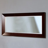Cityview Rectangular Mirror in Red Mahogany