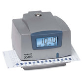 Document/Time Recorder, Prints AM/PM, 5-1/2"x4"x6", White