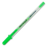 Gel Pen, Water/Fade Proof, .5mm Line, Fl. Green