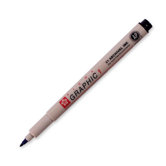 Graphic Pen,Waterproof/Fade Resistant,Bullet Tip,1.0mm,Black