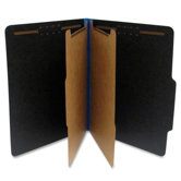 Classification Folder, Ltr, 2Div, 2.25" Exp, 15/BX, BK/BE