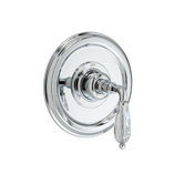 Classic Pressure Balance Thermostatic Faucet Shower Faucet Trim Only with Crystal Lever Handle