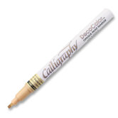 Calligraphy Paint Marker,Chisel Tip,Flat 2mm Nib,Gold