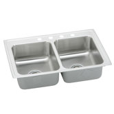 Lustertone Gourmet 25" x 22" Stainless Steel Sink Set