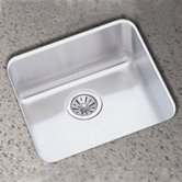 Lustertone 17.5"x 17.5" Undermount Square Kitchen Sink Set
