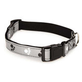 Reflective Paw Print Collar