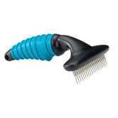 Pet Rake with Rotating Pins