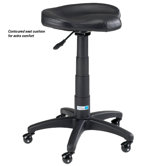 Contoured Pet Grooming Stool in Sin Black