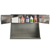 Deluxe Stainless Steel Overhead Pet Tub Cabinet