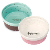 Polka Dot Dog Dish