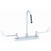 Commander Centerset Faucet with Double Wrist Blade Handles