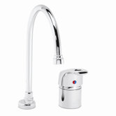 One Handle Widespread Kitchen Faucet with Deep Gooseneck